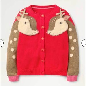 NWT mini boden Cosy Festive Fun Cardigan